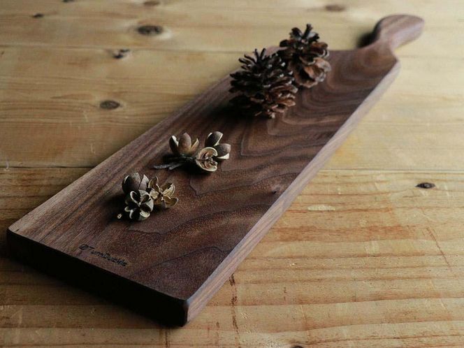 ブラックウォルナットのカッティングボード　ロング　Z106