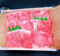 【伊賀忍者ビーフ】肉の横綱　伊賀牛　ロース　すき焼き　霜降り肉　三重県　名張市　自慢の牛肉　450ｇ　冷蔵　チルド　[0522]3-い