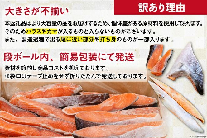 訳あり 銀鮭 切身 約3kg 鮭 海鮮 規格外 不揃い さけ サケ 鮭切身 シャケ 切り身 冷凍 家庭用 訳アリ おかず 弁当 支援 事業者支援 サーモン 銀鮭切り身 魚 [宮城東洋 宮城県 気仙沼市 20563344_CF02]