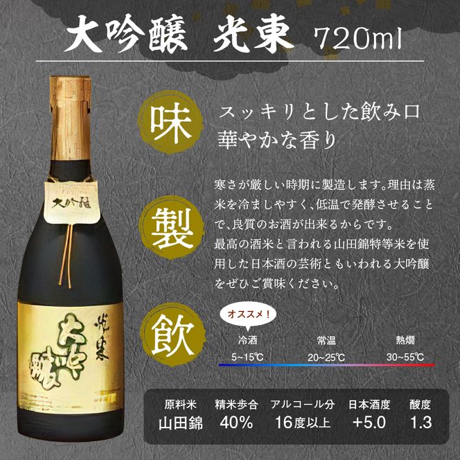 日本酒 大吟醸 清酒 【光東】 地酒 セット 群馬県 千代田町 晩酌 純米吟醸 山廃仕込み 本醸酒 お酒 冷酒 熱燗 飲み比べ 詰め合わせ 送料無料 お取り寄せ ギフト 贈り物 贈答用 プレゼント