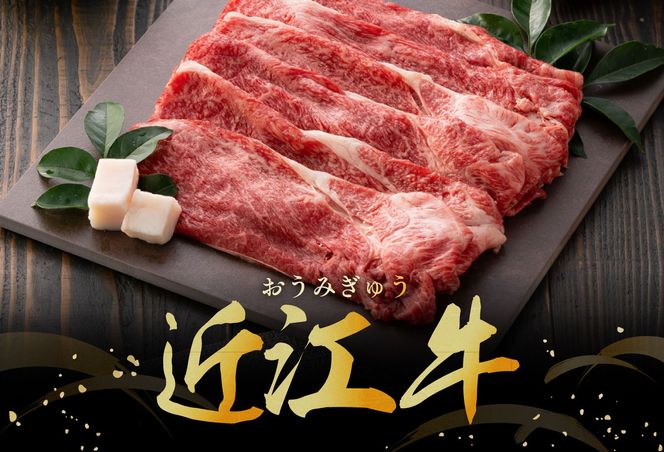 【４等級以上の未経産牝牛限定】近江牛カタ・バラすき焼き【 600g】【AF07U】