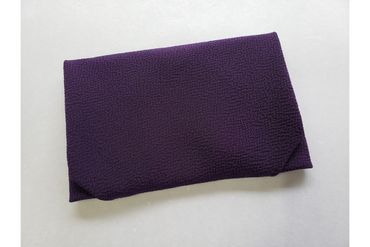正絹縮緬台付ふくさ　重め　紫色　YT00059