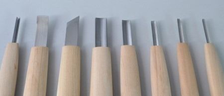 【ハイス鋼】ＮＨＫ木彫入門　上級者セット８本組　紙箱入り【北海道・沖縄・離島　配送不可】