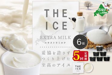 【毎月定期便】【THE ICE】エキストラミルク6個×5ヵ月定期便【be003-1065-100-5】
