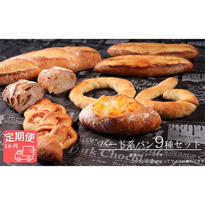 AE-14a-R7 【国産小麦・バター100%】ハード系パンセット【3ヵ月定期便】