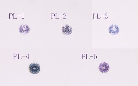 【SJ-85】Pt999　パープル非加熱サファイアダイヤモンドネックレス　AQ-174