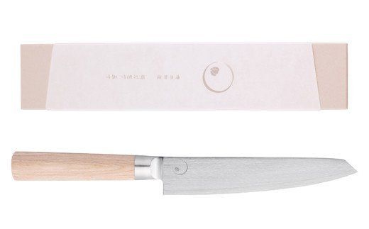 ＜寄附金額改定＞■ミシュラン料理人　橋本幹造　両刃包丁　五寸 ◇ 貝印 (AB5511)