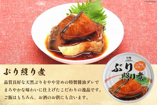 ぶり 缶詰 170g×9缶 (3種×3)＆コラーゲン スープ (180g×6) セット [気仙沼市物産振興協会 宮城県 気仙沼市 20563316] 缶詰 常温 詰め合わせ 備蓄 非常食 長期保存