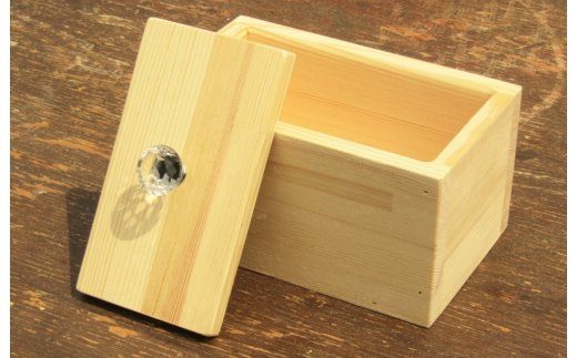 099H2092 手作り木製マスクストッカー「ナチュラル」クリスタルノブ仕様