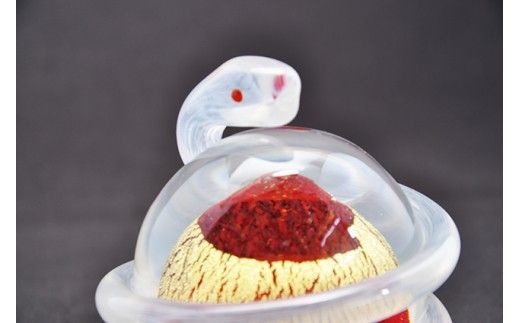 開運白蛇 赤【粋工房 】_HA1624