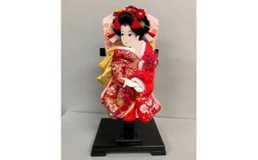 AR001 女物10号(約30cm)押絵羽子板　飾り台付