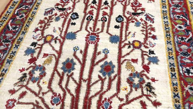 限定1品】ギャッベルリバフ 143×90cm 手織り 最高級 天然 ウール 限定1品】ギャッベルリバフ 143×90cm 手織り 最高級 天然 ウール