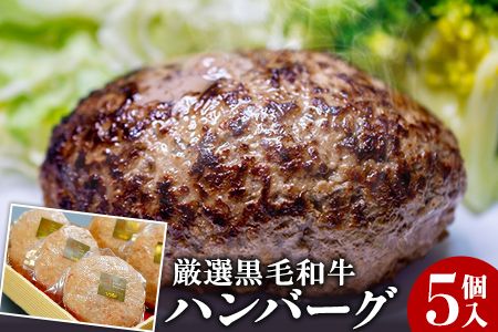 厳選 くまもと黒毛和牛 ハンバーグ 5個入り(150g×5個)《30日以内に順次出荷(土日祝除く)》熊本県 大津町 和牛焼肉LIEBE くまもと黒毛和牛 ハンバーグ 冷凍 リーベ---so_fliekrham_30d_23_13000_5p---
