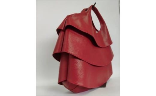 「鞄工房　香」フリルバック　赤 FAA3036