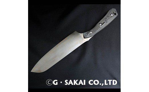 H170-01 紫電一閃 ZDP-189 カーボン柄 三徳包丁 ネコver