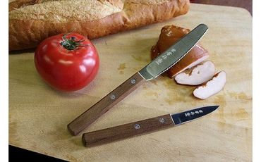 H17-18 兼常作 パーリングナイフ・波刃スプレッドナイフ セット（KC-341・KC-343） ～スライス 波刃 ステンレス フルーツのカット サンドイッチ トマト 飾り切り 皮むき 関の刃物～