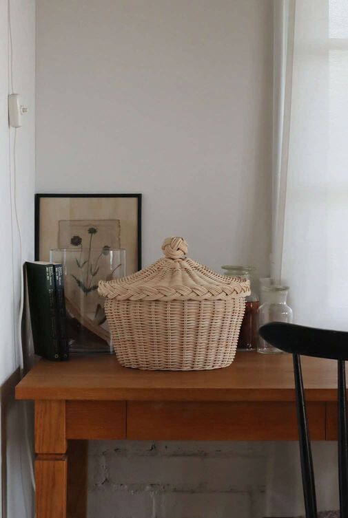 ふた付きのかご メリーゴーランド