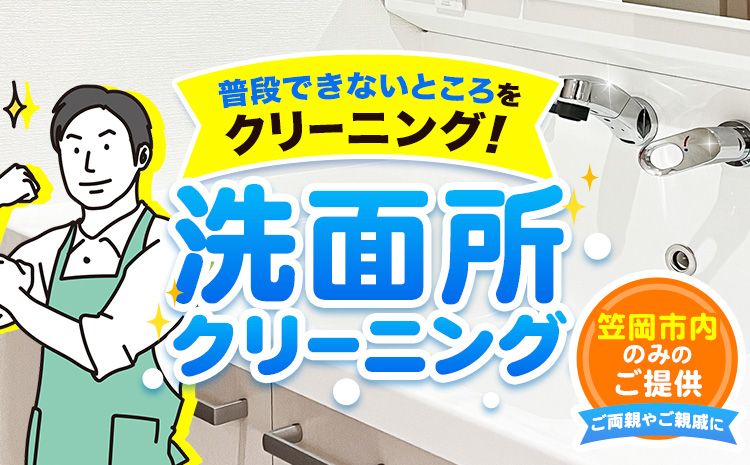 洗面所クリーニング ベンリー笠岡 [90日以内に出荷予定(土日祝除く)] 掃除 クリーニング 代行 洗面所 岡山県 笠岡市---B-12---