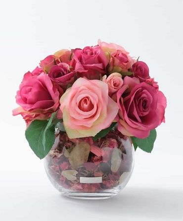 エミリオロバ アートフラワー ローズ 薔薇 大型 観葉植物