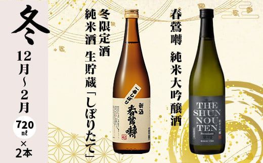 定期便】春鶯囀 季節限定のお酒と純米大吟醸酒の2本セット＜年4回発送＞ 日本酒 地酒 山梨 富士川町（山梨県富士川町） |  ふるさと納税サイト「ふるさとプレミアム」