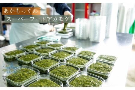 【定期便／年12回／毎月お届け】宗像のアカモク「あかもっくん」480g(80g×6個)【マサエイ水産加工】_HB0050
