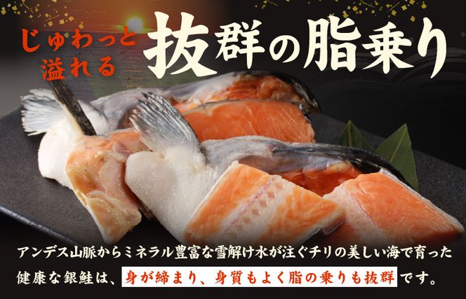 G1185 訳あり 銀鮭（カマ 尻尾）切り落とし 2kg 小分け 1kg×2パック