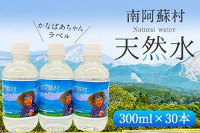 南阿蘇村 天然水 300mlボトル×30本（かなばあちゃんラベル）ハイコムウォーター 《30日以内に出荷予定(土日祝を除く)》 熊本県南阿蘇村 天然水---sms_hcmkbl_30d_23_13000_30i---