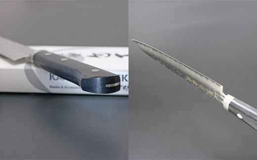 H24-28 兼常作 鎚目VG-1 黒合板柄 ペティナイフ 135mm ～よく切れる ステンレス 職人業 職人魂 関の刃物 海外でも人気 KC-944～