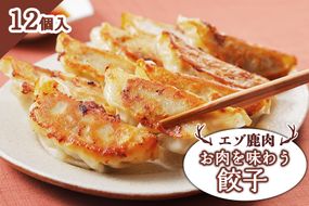 エゾ鹿肉 お肉を味わう餃子 12個入【30013】