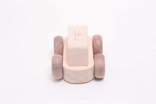 木製 オルゴール カー【檜のおもちゃ ＩＫＯＮＩＨ】 ≪桧 おもちゃ ヒノキ ひのき 木育 知育≫