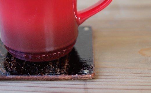 【こだわりの革細工】Pair Coaster /「LEATHERS by Kei Arabuna」 019005