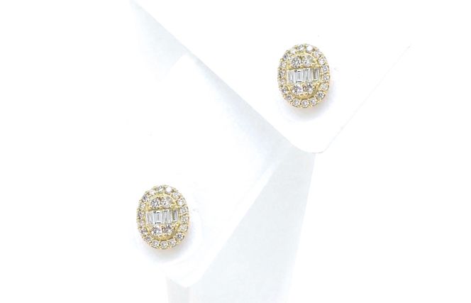 J021-4 アルカンシェル K18YGダイヤピアス（計 0.5ct）【鑑別書付き ジュエリー プレゼント ギフト ファッション アクセサリー 贈り物 贈答 お祝い 記念日】