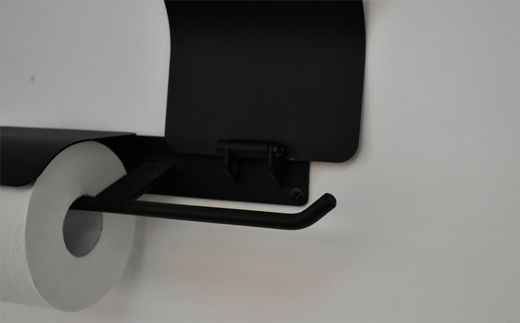 D63-05 アイアン ヨークペーパーホルダーA 2連 (トイレ用鉄製家具)