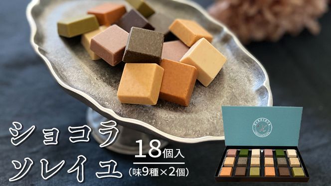 【令和5年1月から発送開始】 ショコラソレイユ 18個入（味9種×2個） チョコレート チョコ スイーツ デザート 高級 ギフト 贈り物 お礼 プレゼント 手土産 お菓子 [DJ04-NT]