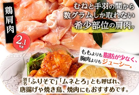 宮崎県産豚 切り落とし 宮崎県産 鶏肩肉セット 合計4.2kg_M262-007