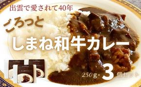 ごろっと しまね和牛カレー3食セット【1_5-020】