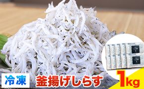 冷凍釜揚げしらす 1kg 大五海産《60日以内に出荷予定(土日祝除く)》和歌山県 日高町 釜揚げ しらす 魚 いわし 和歌山県産 送料無料 シラス 釜揚げシラス 海産物 海鮮 海鮮丼 丼 シラス丼 しらす丼---wsh_fdig3_60d_23_20000_1kg---