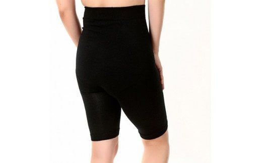 お腹ぽかぽかシルクとウールの腹巻きパンツ・ブラック