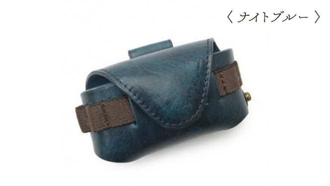 【サイフ工房ANDOU】ゴルフボールケース・横型＜ナイトブルー・ブラウン・オータムレッドから選択＞[AH003us]