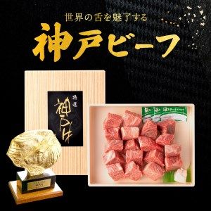 030OT01N.神戸ビーフ　不揃いサイコロステーキ