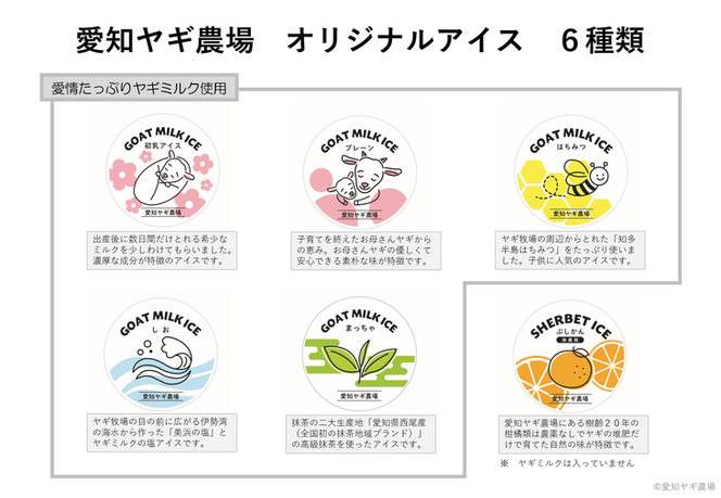 【限定300セット！】ヤギミルクアイスクリーム 6種類×各1個（全6個入）| おやつ スイーツ デザート ※離島への配送不可◇