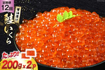 定期便 《12ヶ月連続お届け》鮭 いくら 醤油漬け (200g×2p)×12回 [宮城東洋 宮城県 気仙沼市 20564503] 魚介 イクラ さけ サケ 鮭 冷凍 小分け 醤油 鮭卵 鮭いくら