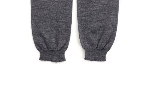 足首までしっかり包む。お腹ぽかぽかシルクとウールの腹巻きパンツ(10分丈)・グレー2枚セット