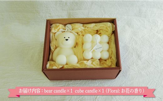 ソイキャンドルセット(Floralの香り)大豆由来で環境にも優しい！≪配送時期：3月～6月、9月～12月≫【35001】