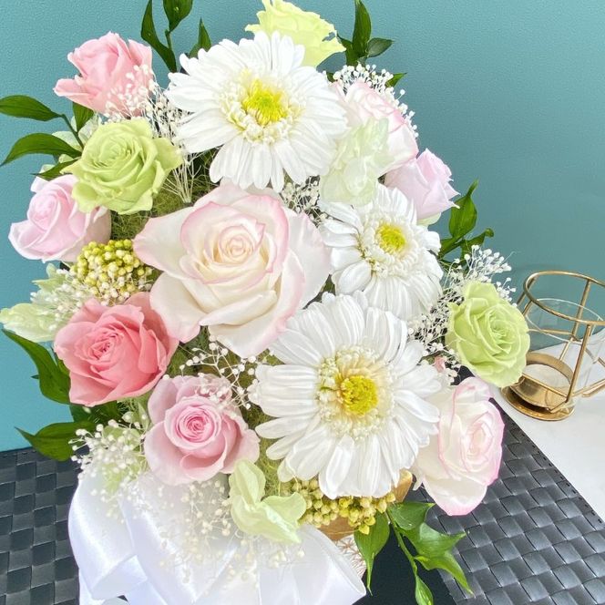 AJ089-2 プリザーブドフラワーアレンジ【麗華】春日部市 シュガーパイン