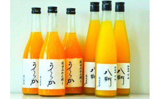 295. 有田みかん搾り「うららか」＆八朔ジュースセット（計6本）(A295-2)