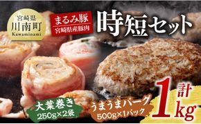 「まるみ豚」宮崎県産豚肉 時短セット【 豚肉 豚 肉 国産 川南町 時短 セット 宮崎県産 】[D11504]