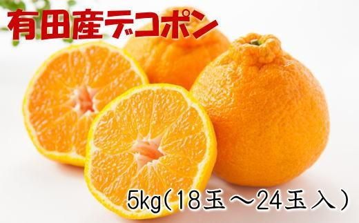 ［お味濃厚］紀州有田産のデコポン約5kg(18玉～24玉入り・青秀以上)★2026年2月中旬頃より順次発送［TM26w］ BZ072