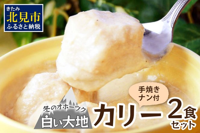 クリシュナ 冬のオホーツク白い大地のカリー2食セット 手焼きナン付 ( カレー インド インドカレー スパイス ナン チキン 鶏肉 )【127-0004】