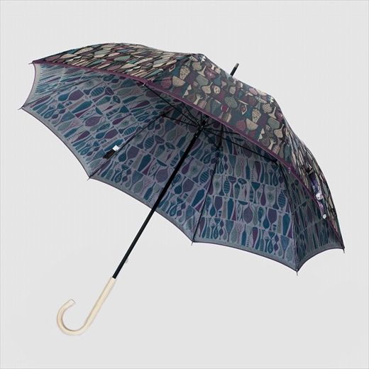 槙田商店 長傘 スティグ リンドベリ【POTTERY】パープル(ポテリー) 晴雨兼用 FAA5056